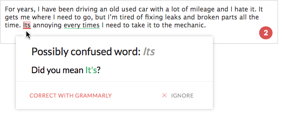 grammarly chrome extension