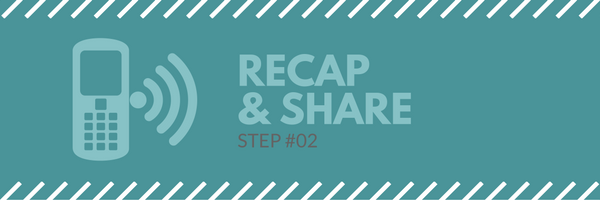 Sales call agenda step 2 - recap and share